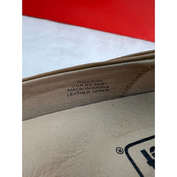 Propet Zuri Leather Slip-On Dress Shoes Block Heel Oyster Nude Sz 9.5 M New - Picture 5 of 6